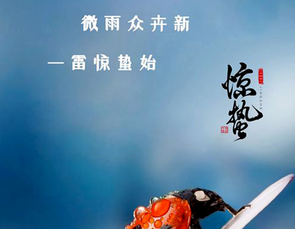 今日驚蟄，驚蟄至；萬物春