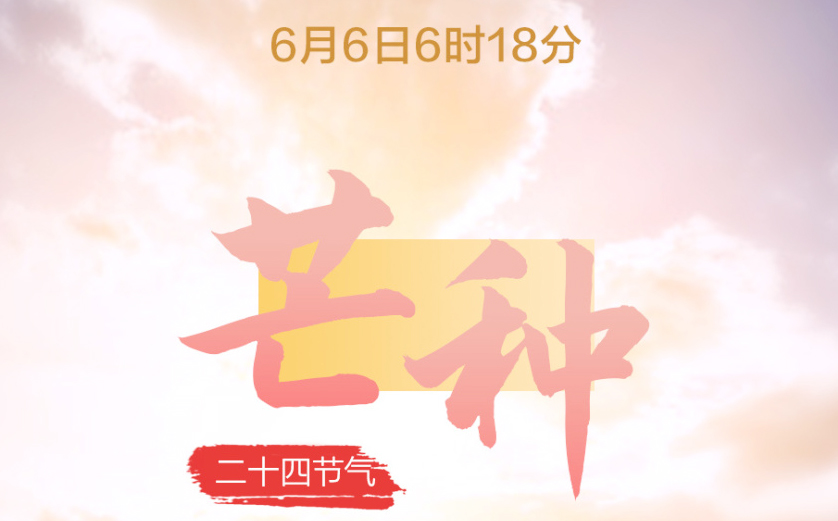 今日芒種，愿你不負(fù)光陰，每一分耕耘皆有收獲！